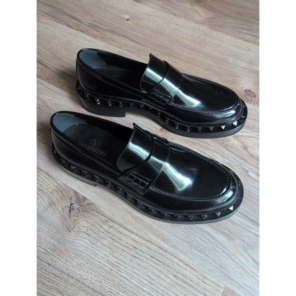 Valentino Garavani Rockstud M-Way Loafers Mens EU 42.5 $1190